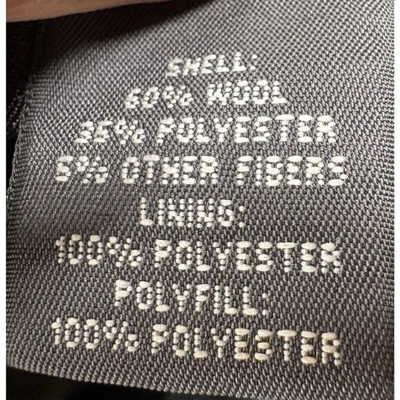 St. John’s Bay Men’s Pea Coat Large Black Wool Blend Classic Winter Jacket - Picture 5 of 9